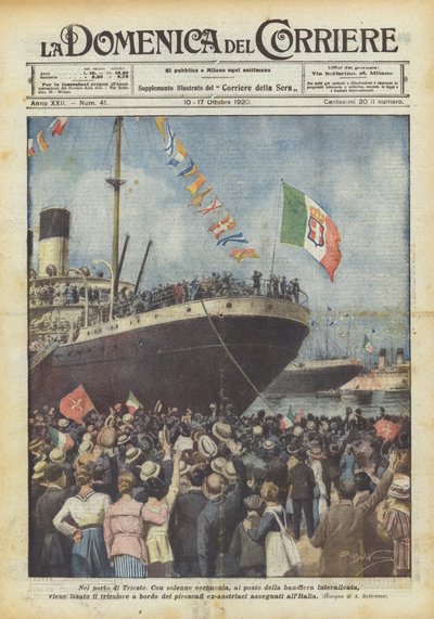 Nel porto di Trieste da Achille Beltrame