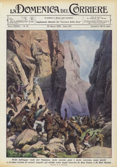 Nelle selvagge valli del Tembien, dalle strette gole e dalle caverne, sono usciti e si sono arresi? da Achille Beltrame