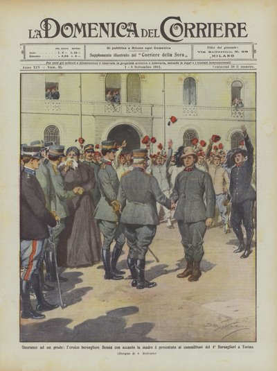 Onoranze ad un prode da Achille Beltrame