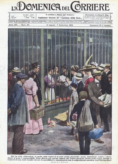 Per la crisi alimentare, in molte città francesi si sono svolte parecchie scene tumultuose da Achille Beltrame