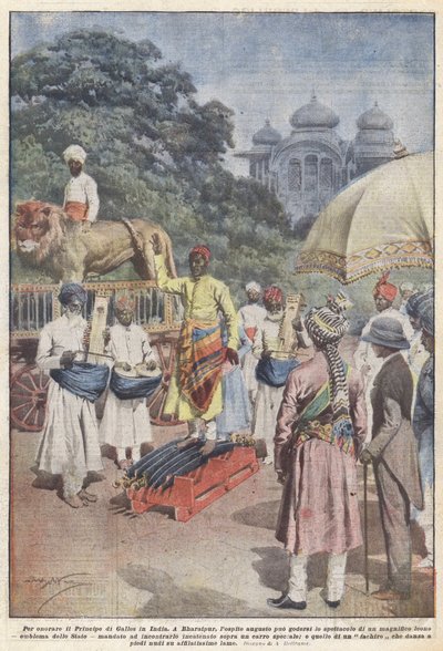 Per onorare il Principe di Galles in India da Achille Beltrame