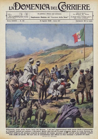 Pittoresche scene nella fertile terra dei Borana da Achille Beltrame