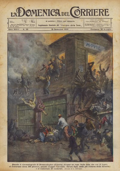 Quando il cinematografo di Drumcollogber (Irlanda) divenne un rogo da Achille Beltrame