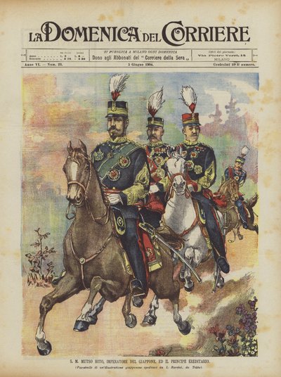 Mutso Hito, Imperatore del Giappone, e il Principe Ereditario da Achille Beltrame