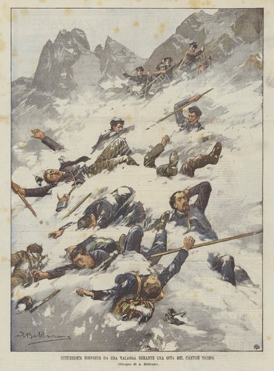 Scolaresca sorpresa da una valanga durante una gita nel Canton Ticino da Achille Beltrame