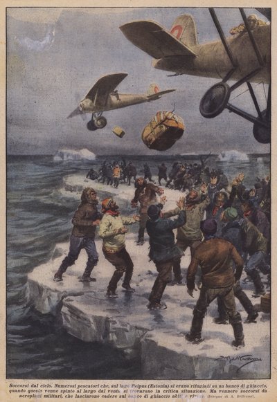 Soccorsi dal cielo da Achille Beltrame