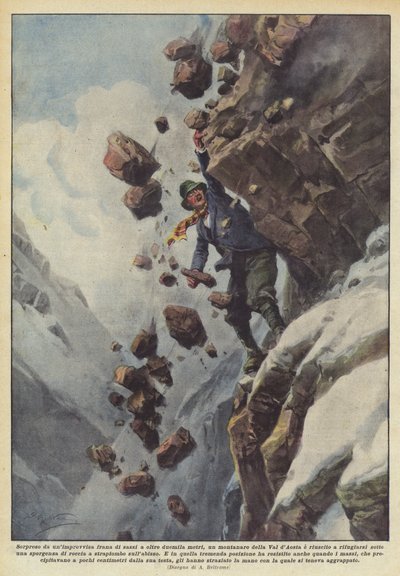 Sorpreso da una frana di sassi a oltre duemila metri, un montanaro della Val d