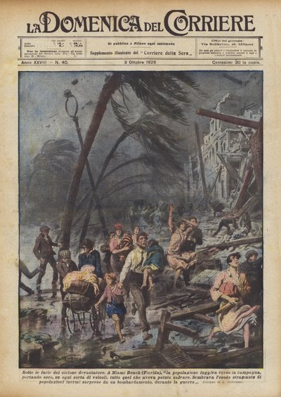 Sotto le furie del ciclone devastatore da Achille Beltrame