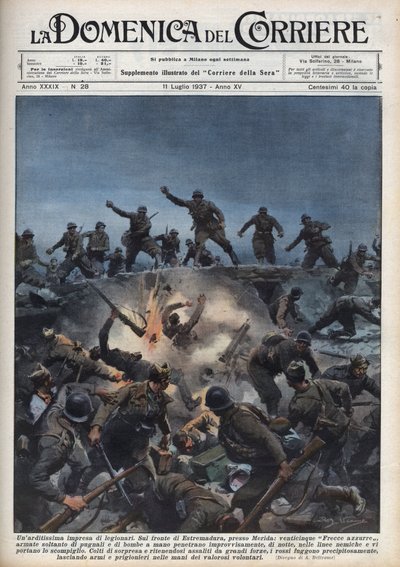 Guerra civile spagnola: una divisione di volontari italiani fugge dall
