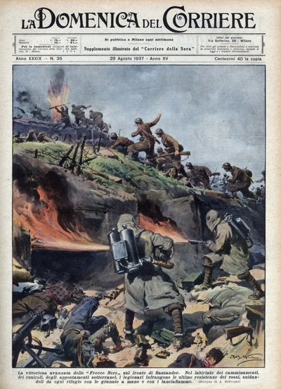 Guerra civile spagnola: avanzata delle brigate 