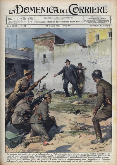 Guerra civile spagnola: diplomatico polacco catturato mentre si imbarcava a Valencia per la Polonia scampato per poco all