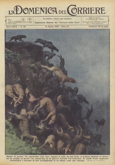 Strage di pecore da Achille Beltrame