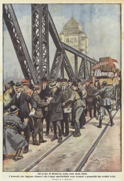 Sul ponte di Homberg nella zona della Ruhr da Achille Beltrame