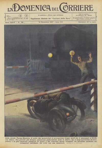 Sulla strada Parma-Mantova, di notte, due motociclisti si accorgevano troppo tardi che da Achille Beltrame