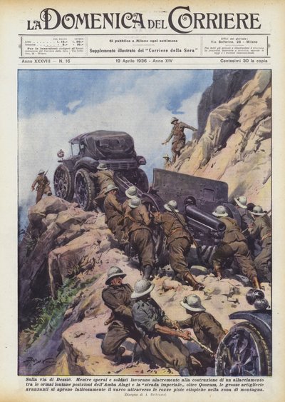 Sulla via di Dessie da Achille Beltrame
