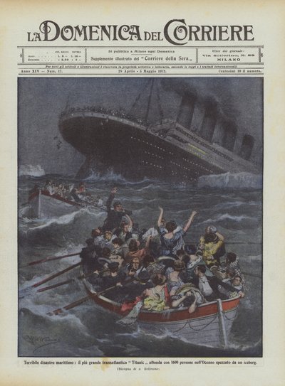 Il Titanic affonda con 1600 persone da Achille Beltrame