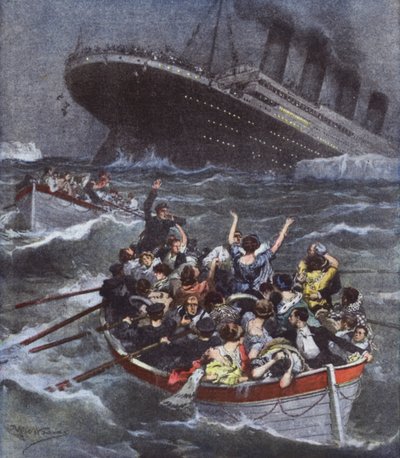 Il Titanic affonda con 1600 persone da Achille Beltrame