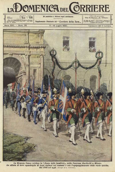 La Brigata Cueno celebra la Festa delle Bandiere da Achille Beltrame