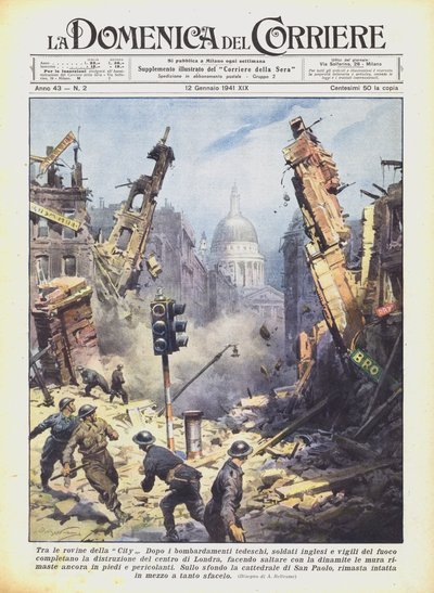 Tra le rovine della City da Achille Beltrame
