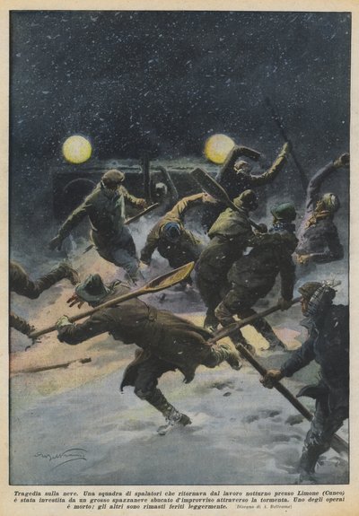 Tragedia sulla neve da Achille Beltrame