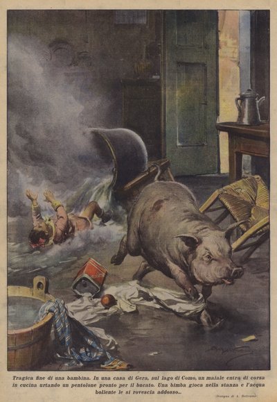 Tragica fine di una bambina da Achille Beltrame