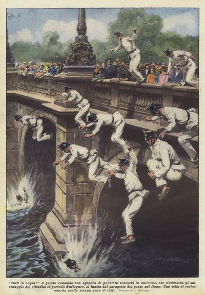 Tutti in acqua! da Achille Beltrame