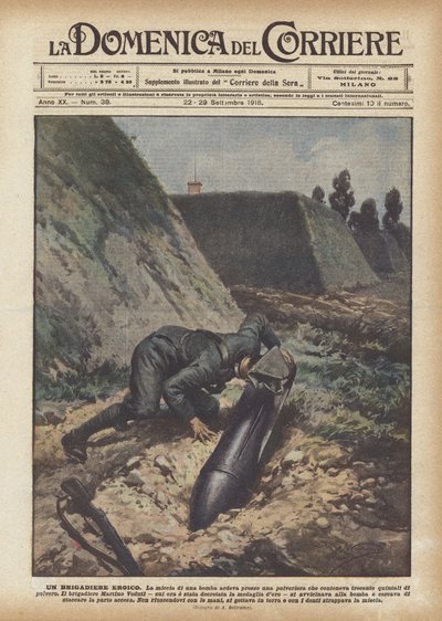 Un brigadiere eroico da Achille Beltrame