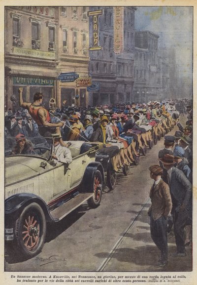 Un Sansone moderno da Achille Beltrame