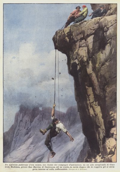 Un alpinista padovano calato con l