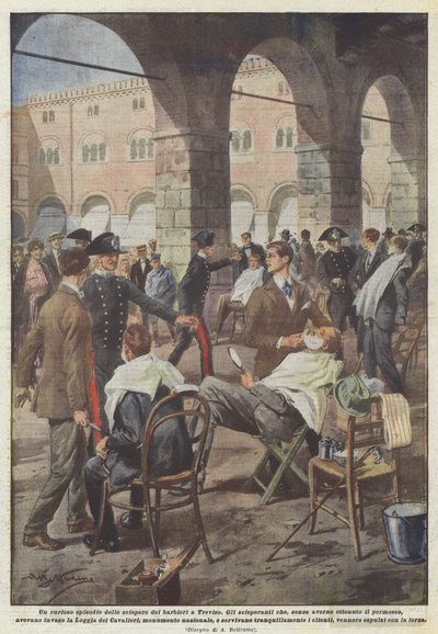 Un curioso episodio dello sciopero dei barbieri a Treviso da Achille Beltrame