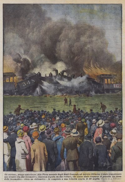 Un curioso svago americano da Achille Beltrame