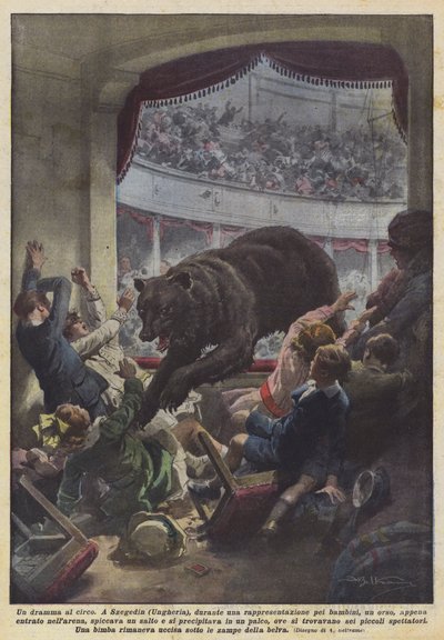 Un dramma al circo da Achille Beltrame