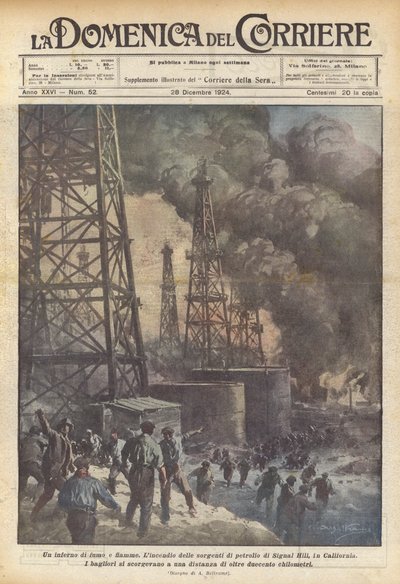 Un inferno di fumo e fiamme da Achille Beltrame