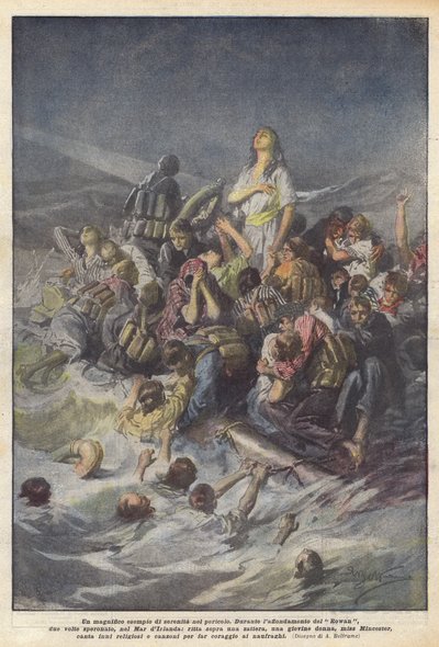 Un magnifico esempio di serenità nel pericolo da Achille Beltrame
