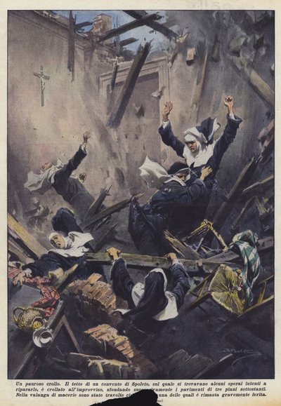 Un pauroso crollo da Achille Beltrame