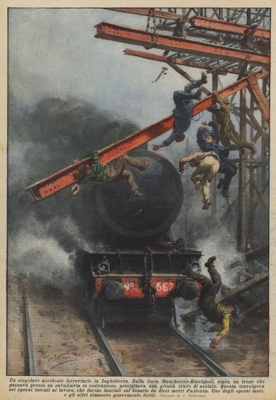 Un singolare incidente ferroviario in Inghilterra da Achille Beltrame