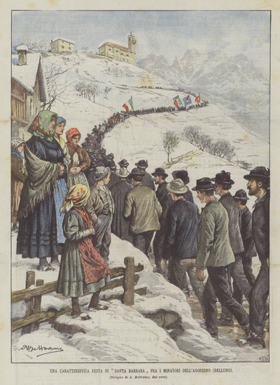 Una caratteristica festa di Santa Barbara fra i minatori dell