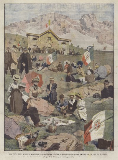 Una festa degli alberi in montagna, l