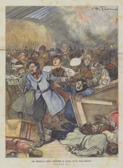 Una originale festa campestre in Russia finita tragicamente da Achille Beltrame