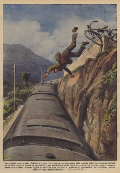 Una caduta eccezionale da Achille Beltrame