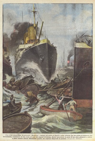 Una corsa catastrofica da Achille Beltrame