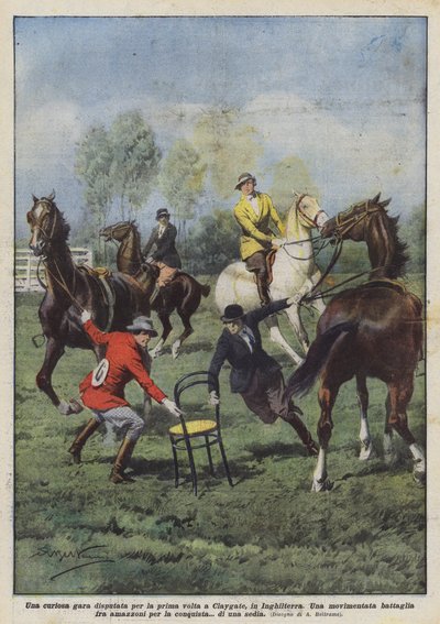 Una curiosa gara disputata per la prima volta a Claygate, in Inghilterra da Achille Beltrame