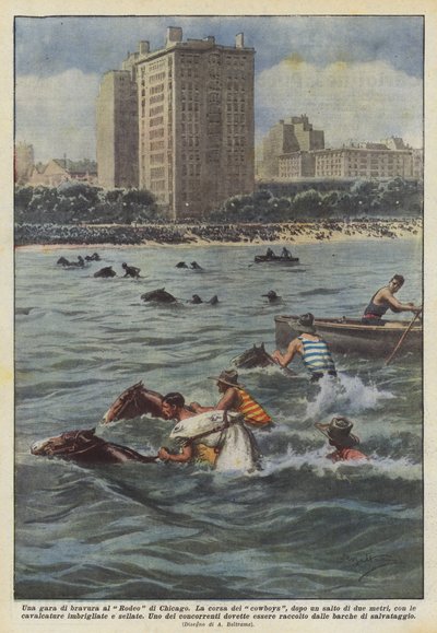 Una gara di bravura al Rodeo di Chicago da Achille Beltrame