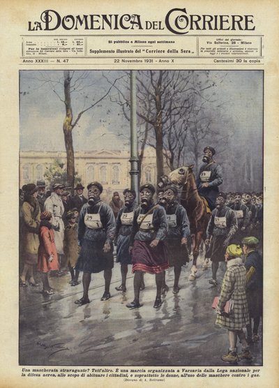 Una mascherata stravagante da Achille Beltrame