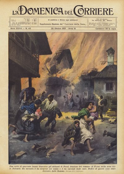 Una notte di spavento per gli abitanti di Pecol, frazione del comune di Forno da Achille Beltrame