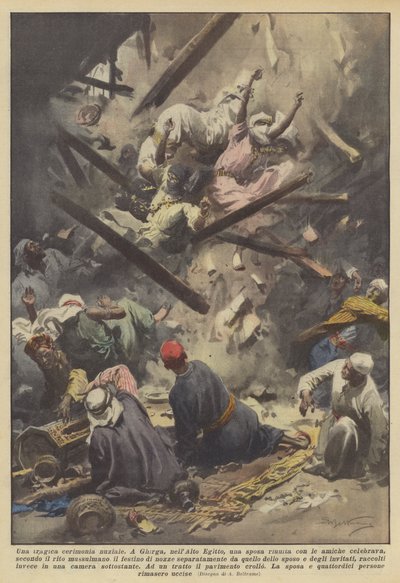 Una tragica cerimonia nuziale da Achille Beltrame