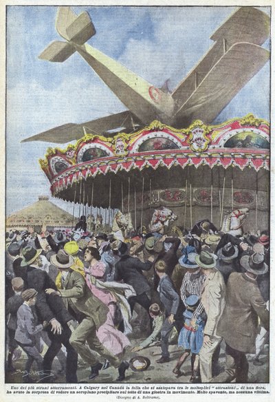 Uno dei più strani atterramenti da Achille Beltrame