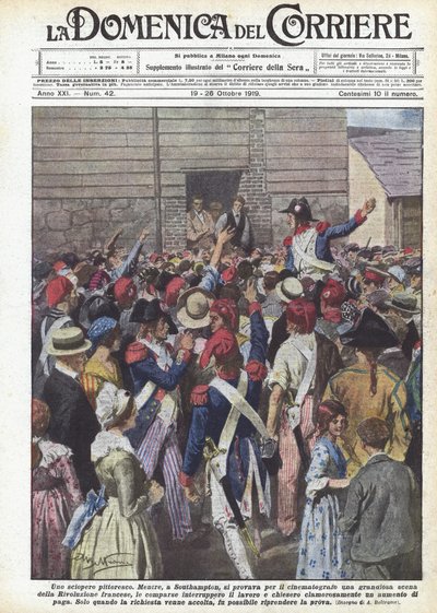 Uno sciopero pittoresco da Achille Beltrame