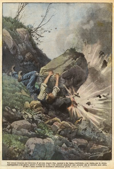 Uno strano dramma sul Sabotino da Achille Beltrame