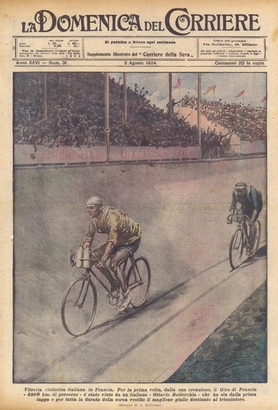 Vittoria ciclistica italiana in Francia da Achille Beltrame